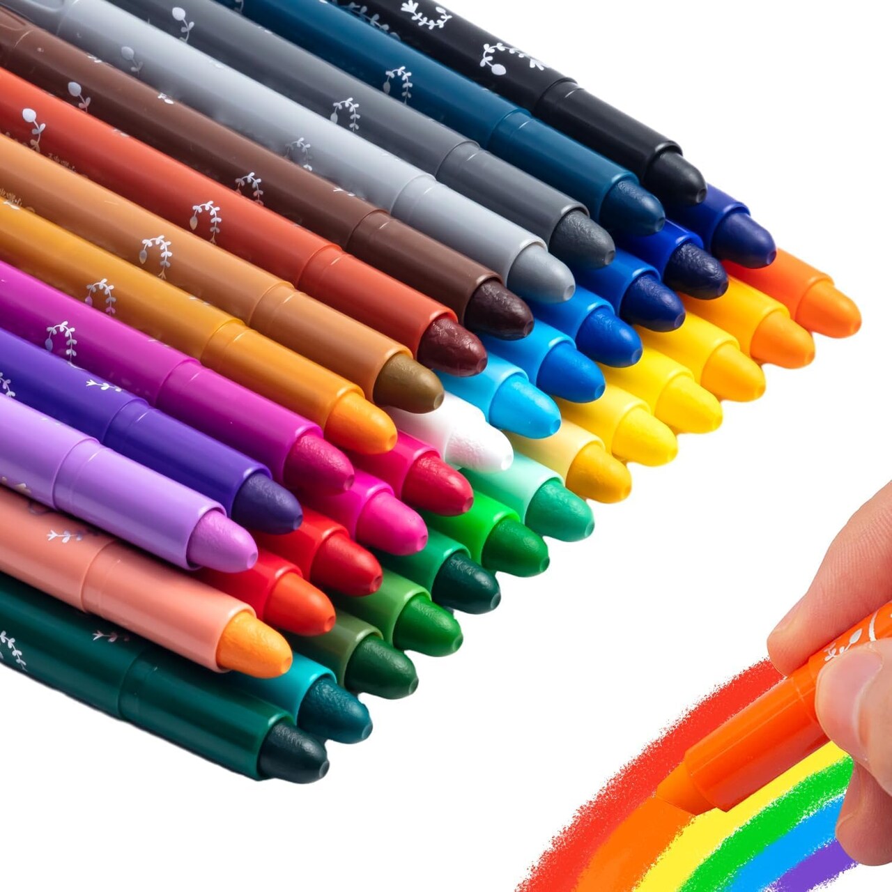 36 Colors Tempera Paint Sticks – Non-Toxic, Washable & Quick-Drying Paint for Kids on Paper, Wood, Glass & Canvas